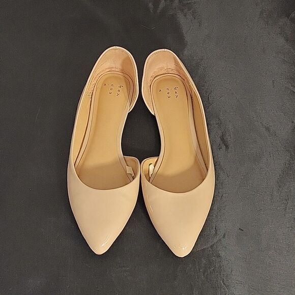 A.NEW. DAY POINTED TOE SLIP-ON D'ORSAY WOMEN"S FLAT SHOE - Picture 2 of 14